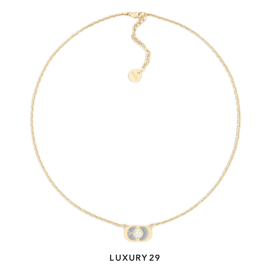 Dior Petit CD Jolie Necklace Gold DIOR Luxury29
