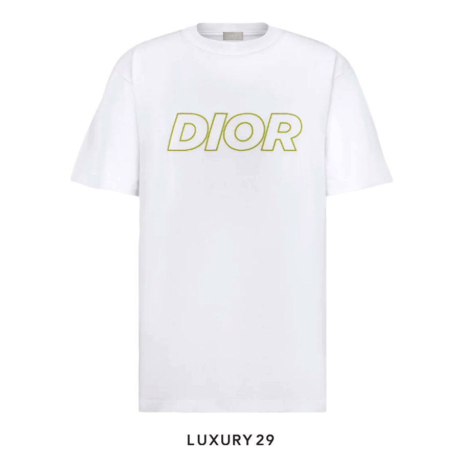Dior Relaxed-Fit T-Shirt White Cotton Jersey0311001800-393J696E0847_C086-15-0032Apparel & Accessories > Clothing > Clothing Tops > T-Shirts