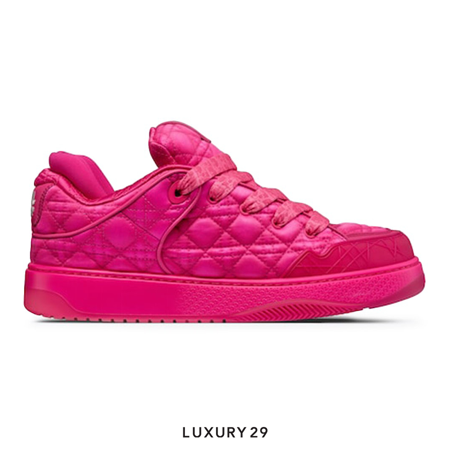 Dior B9S Skater ERL Fuchsia Kumo Cannage Satin