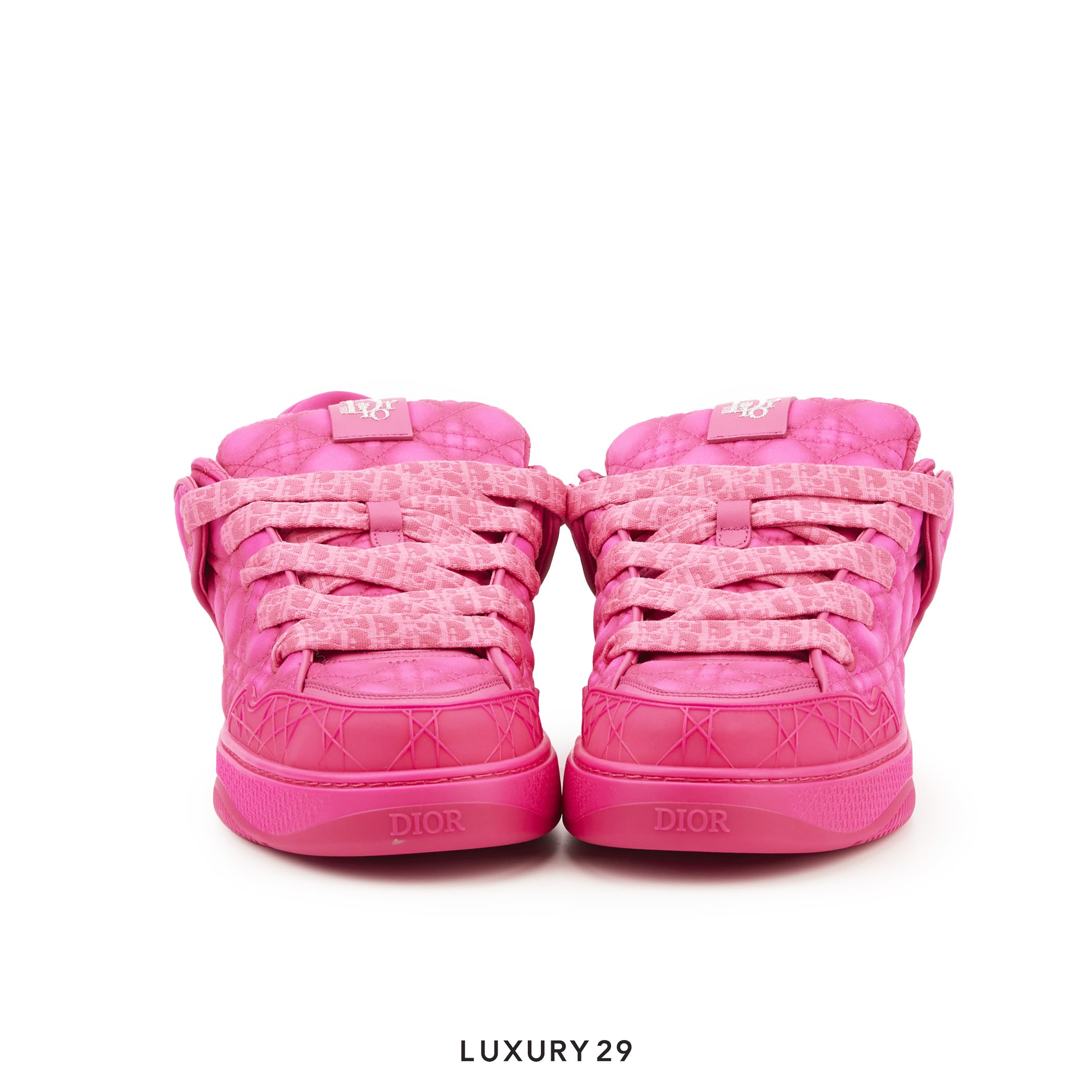 Dior B9S Skater ERL Fuchsia Kumo Cannage Satin DIOR