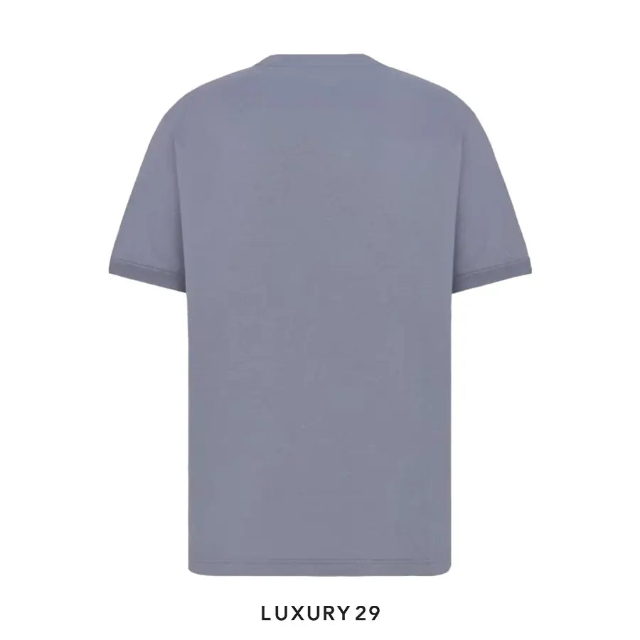 Dior Big O patch letter Logo print T-shirt short sleeve gray DIOR