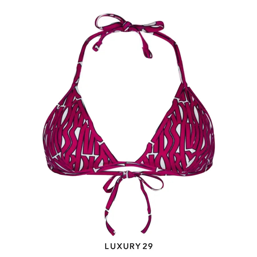 Dior Bikini Top Blue Dior Oblique Technical Fabric