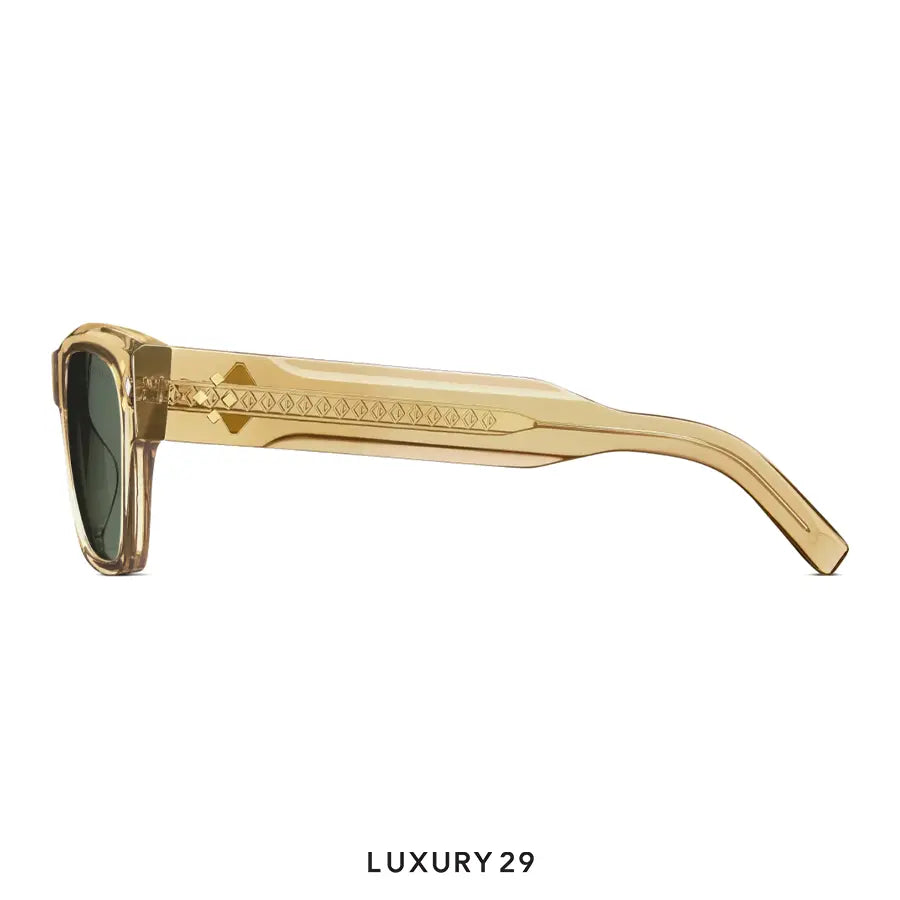 Dior CD Diamond S2I Translucent Yellow Rectangular Sunglasses DIOR