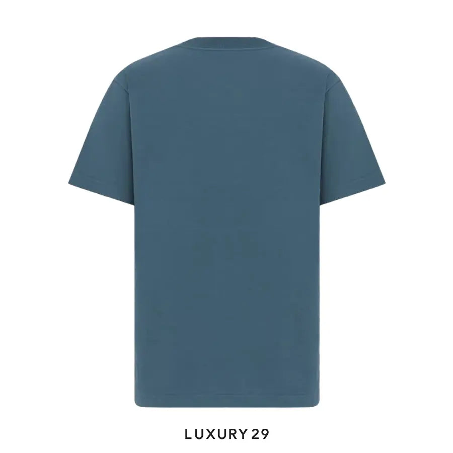 Dior Charm T-Shirt, Relaxed Fit Blue Cotton Jersey DIOR