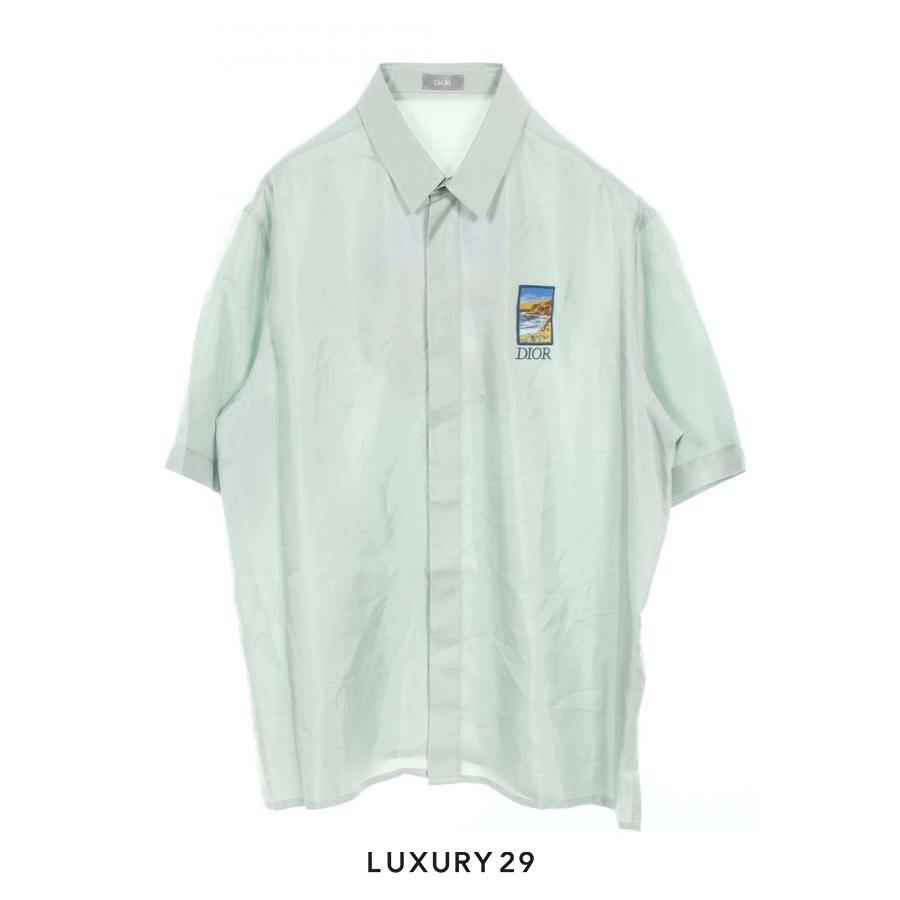 Dior DIOR x Jack Kerouac Men's Silk Top in Green DIOR