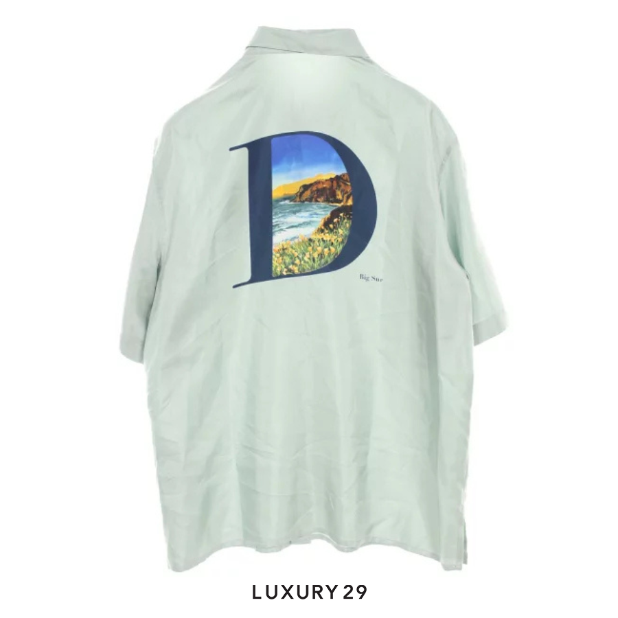 Dior DIOR x Jack Kerouac Men's Silk Top in Green DIOR