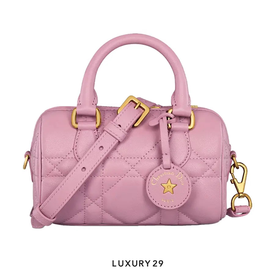 Dior Groove 17 Nano Bag Hydrangea Pink Macrocannage Calfskin