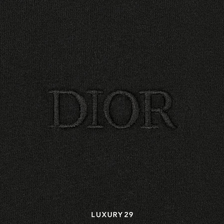 Kid Dior Long-Sleeved T-Shirt Black Cotton Jersey and Gray Dior Oblique with Camouflage Effect DIOR