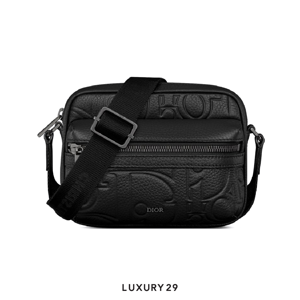 Dior Mini Rider 2.0 Zipped Messenger Bag Black DIOR