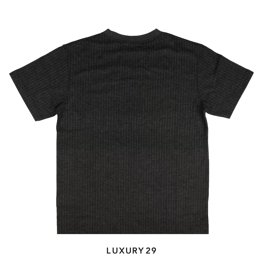 Black t-shirt with 'LUXURY 29' label on a white background
