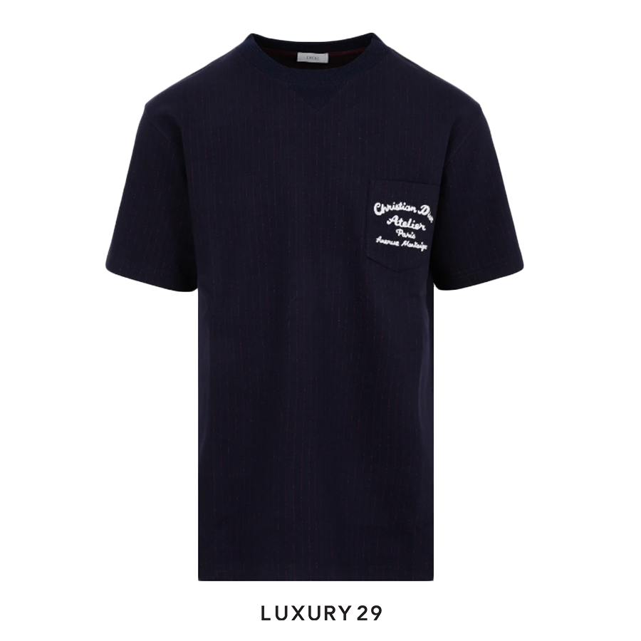 Dior Oversized Atelier T-Shirt Navy Blue0311001800-213J637A0739_C583-02-0033Apparel & Accessories > Clothing > Clothing Tops > T-Shirts