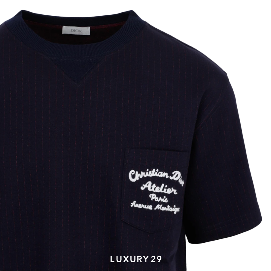 Dior Oversized Atelier T-Shirt Navy Blue DIOR Luxury29