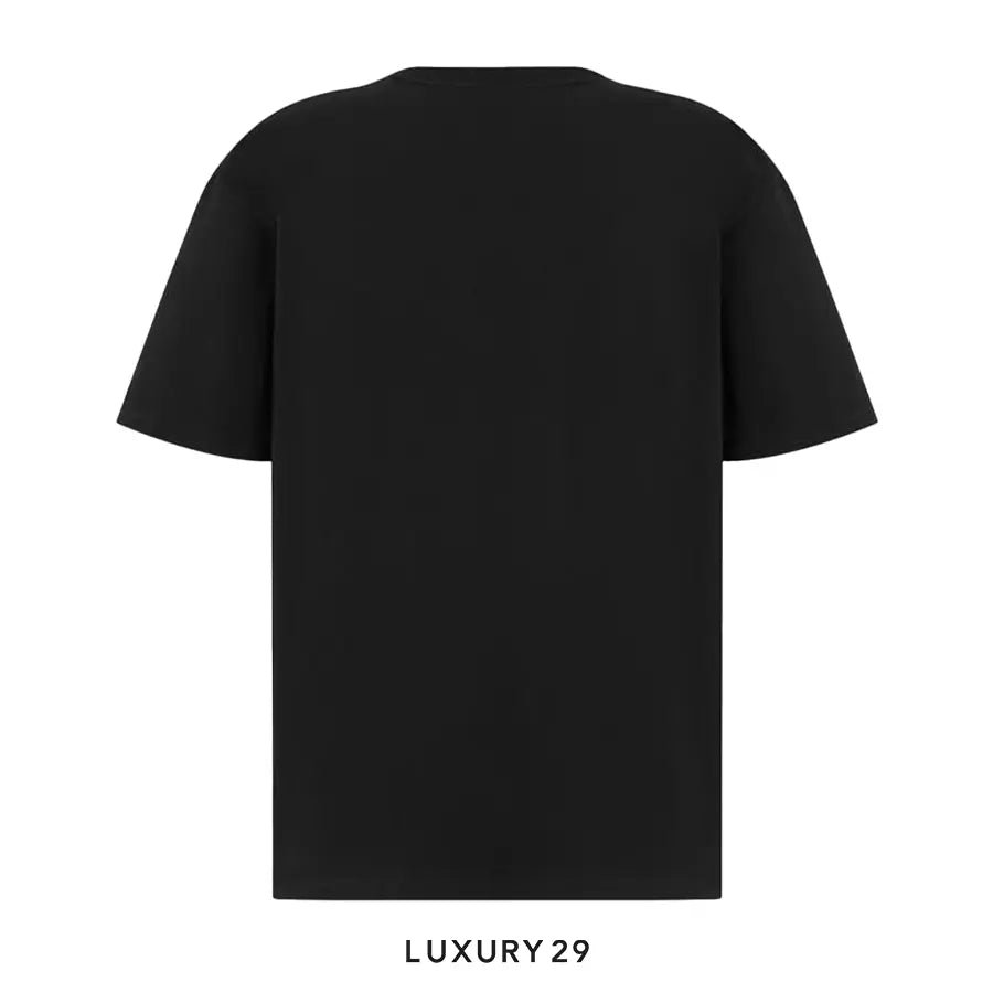 Dior Relaxed-Fit T-Shirt White Slub Organic Cotton Jersey Black DIOR