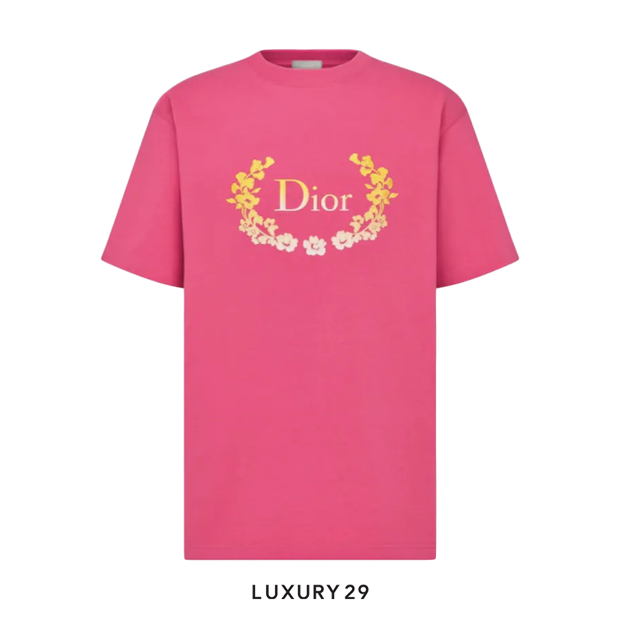 Dior Relaxed Fit T-Shirt Pink Cotton Jersey0311001800-313J696A0554_C489-11-0032Apparel & Accessories > Clothing > Clothing Tops > T-Shirts