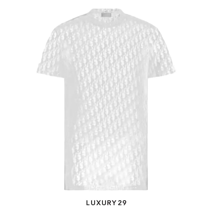 Dior Sheer Oblique T-Shirt White DIOR Luxury29