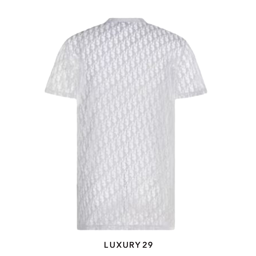 Dior Sheer Oblique T-Shirt White DIOR