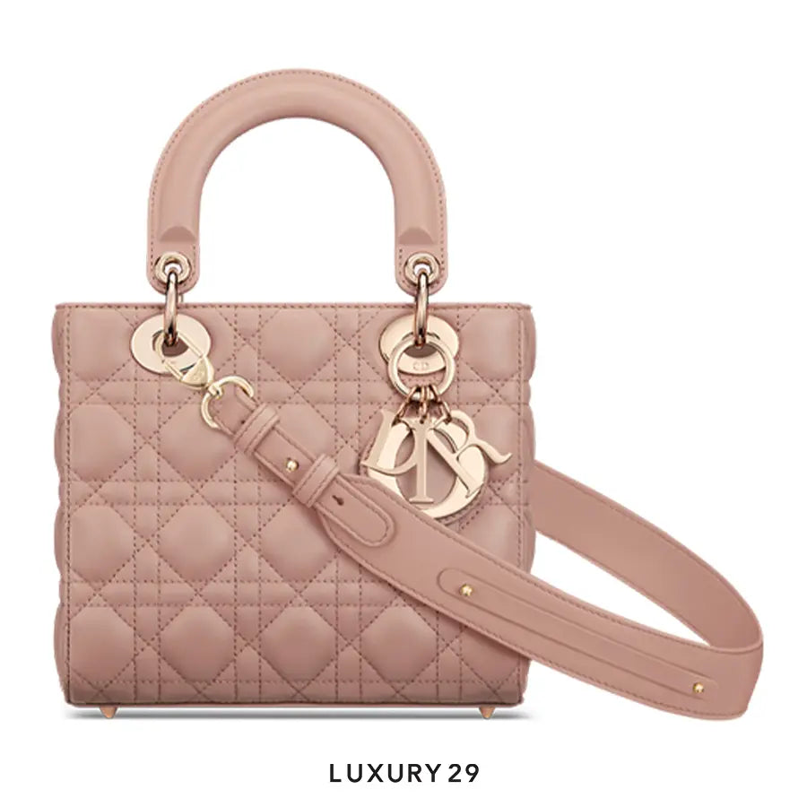 Dior Small Lady Dior My ABCDior Bag Peony Pink Cannage Lambskin