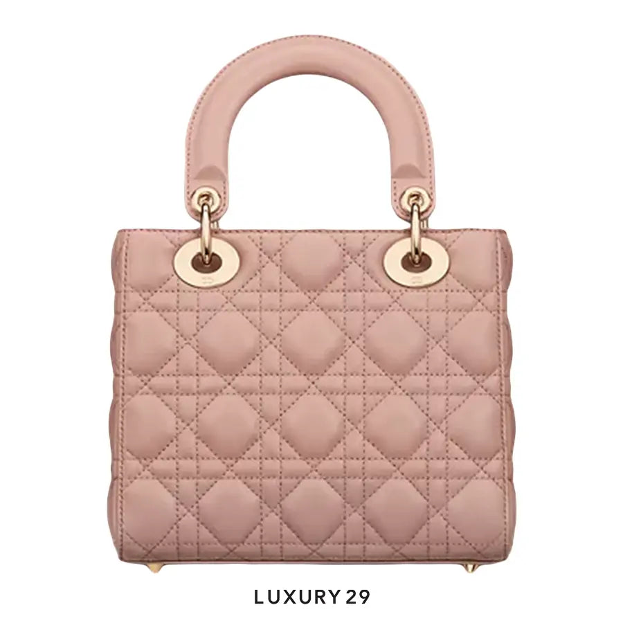 Dior Small Lady Dior My ABCDior Bag Peony Pink Cannage Lambskin DIOR