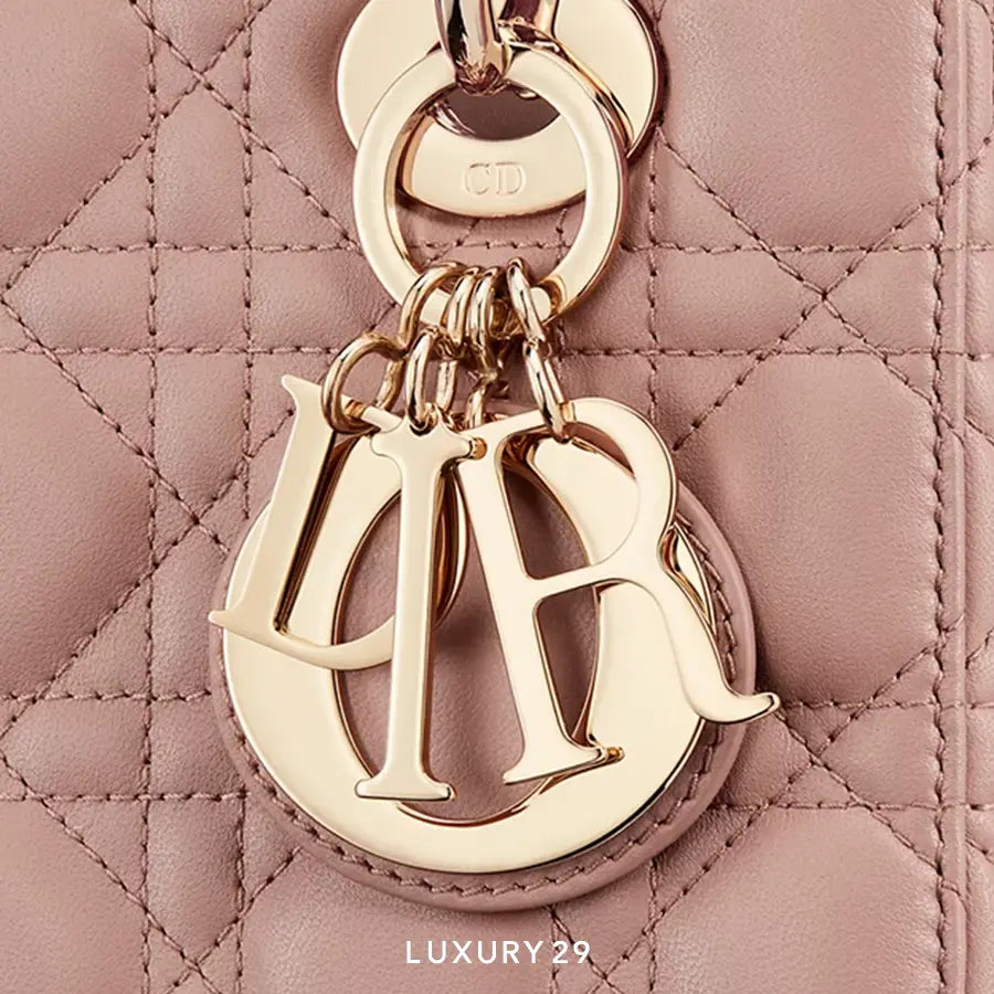 Dior Small Lady Dior My ABCDior Bag Peony Pink Cannage Lambskin DIOR