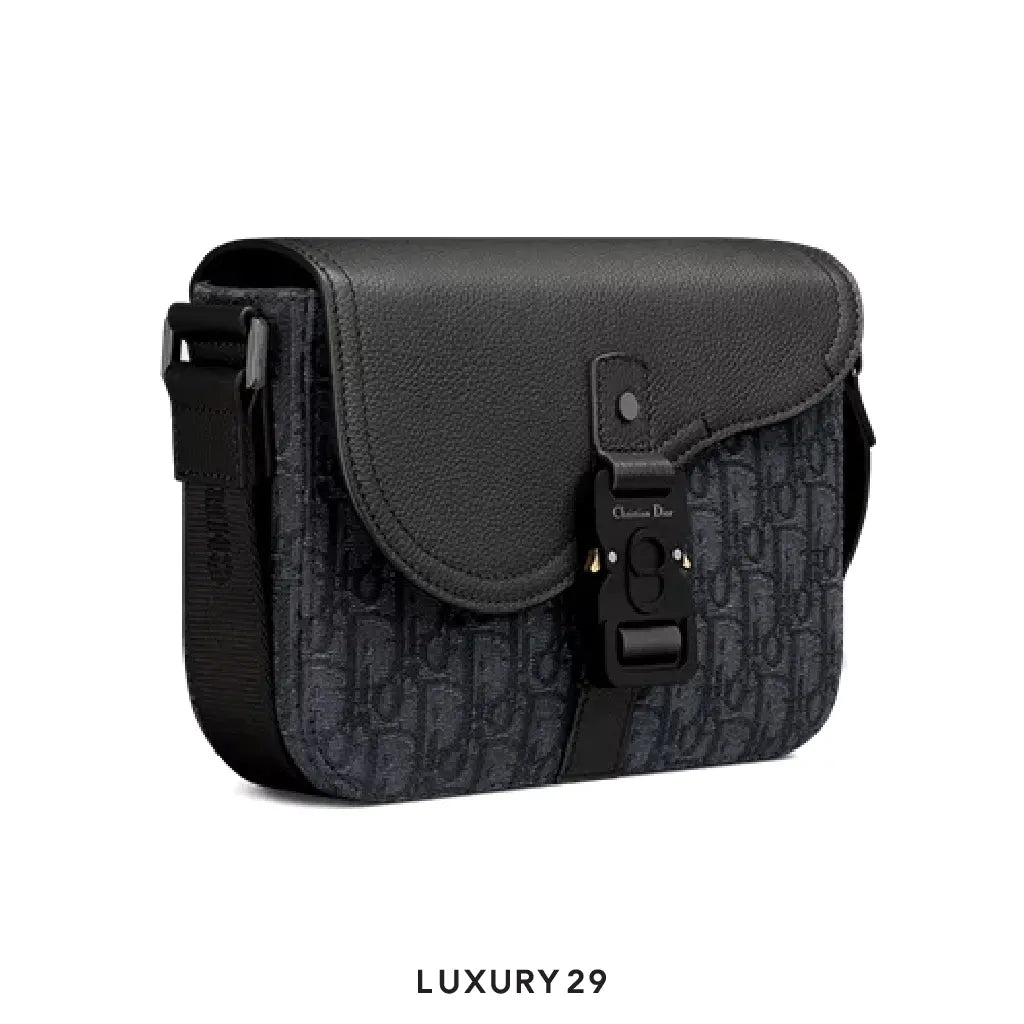 Dior Small Saddle Messenger Bag with Flap Black DIOR