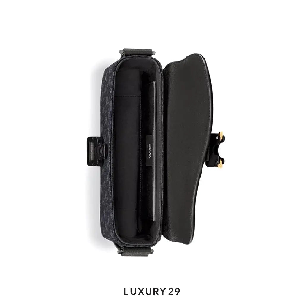 Dior Small Saddle Messenger Bag with Flap Black DIOR