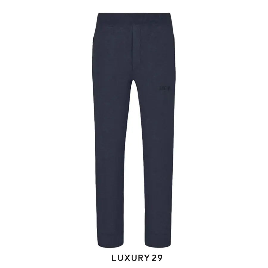 Dior Track Pants Navy Blue Cotton Knit and Cashmere