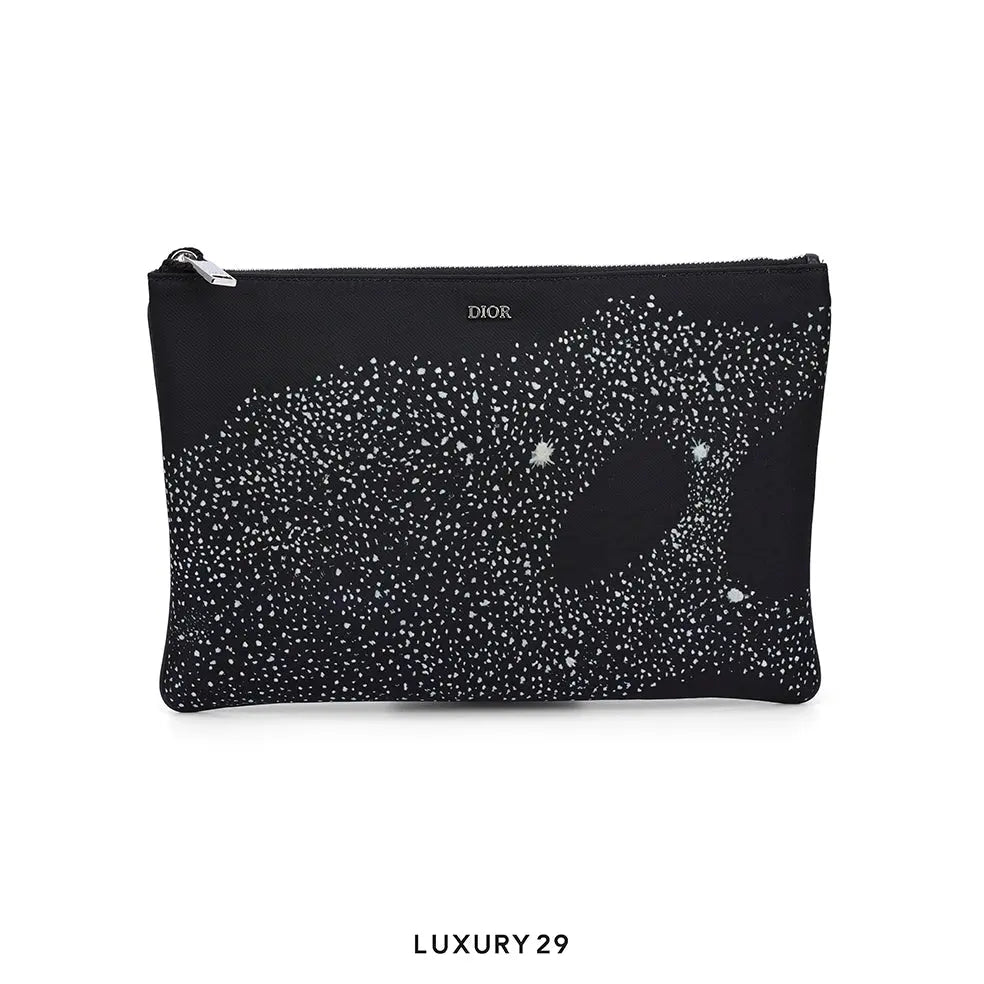 Dior X Peter Doig Black Nylon Pouch DIOR