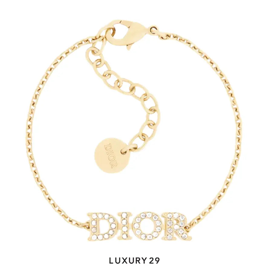 Dior evolution Bracelet Gold-Finish Metal and Silver-Tone Crystals