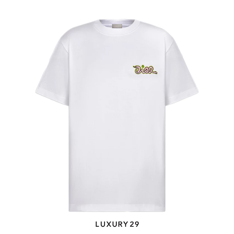 Dior x Kaws Cotton Jersey T-Shirt White DIOR