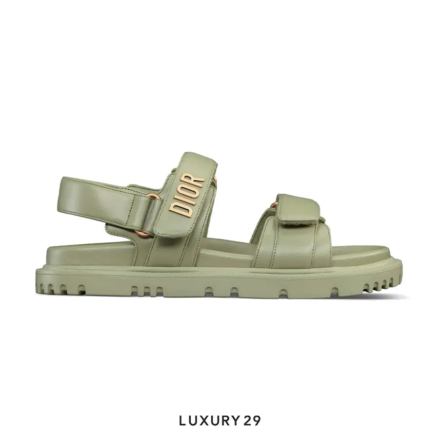 Dioract Sandal Pastel Peyote Green Lambskin DIOR
