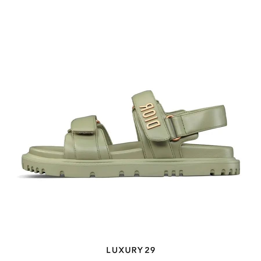Dioract Sandal Pastel Peyote Green Lambskin DIOR
