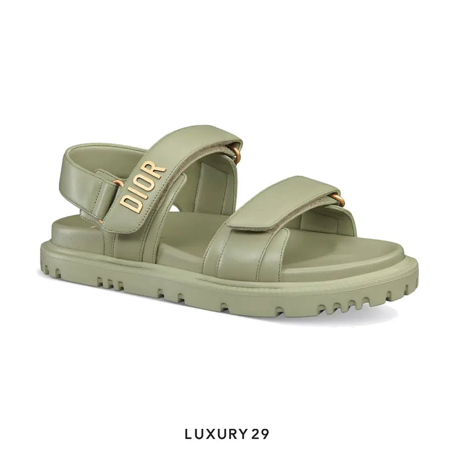 Dioract Sandal Pastel Peyote Green Lambskin DIOR