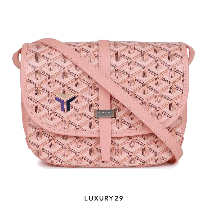 Goyard Belvedere PM Bag Rose Pink Goyardine Palladium Hardware