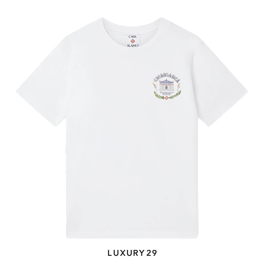 CASABLANCA LE TEMPLE DU SPORT TEE WHITE