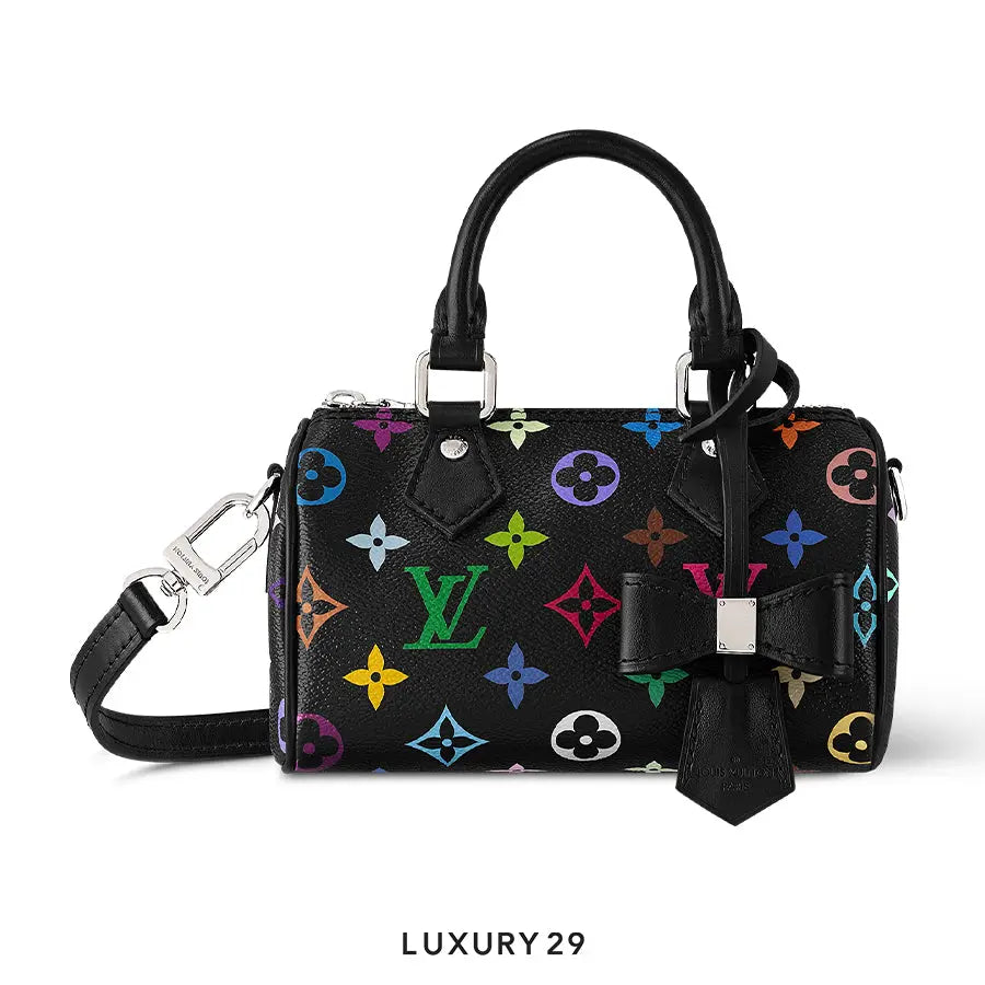 LV x TM Nano Speedy Multicolore Noir