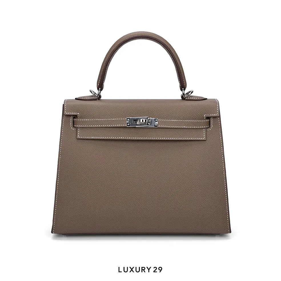 Hermes Birkin 25 Etoupe Togo Gold Hardware HERMES Luxury29