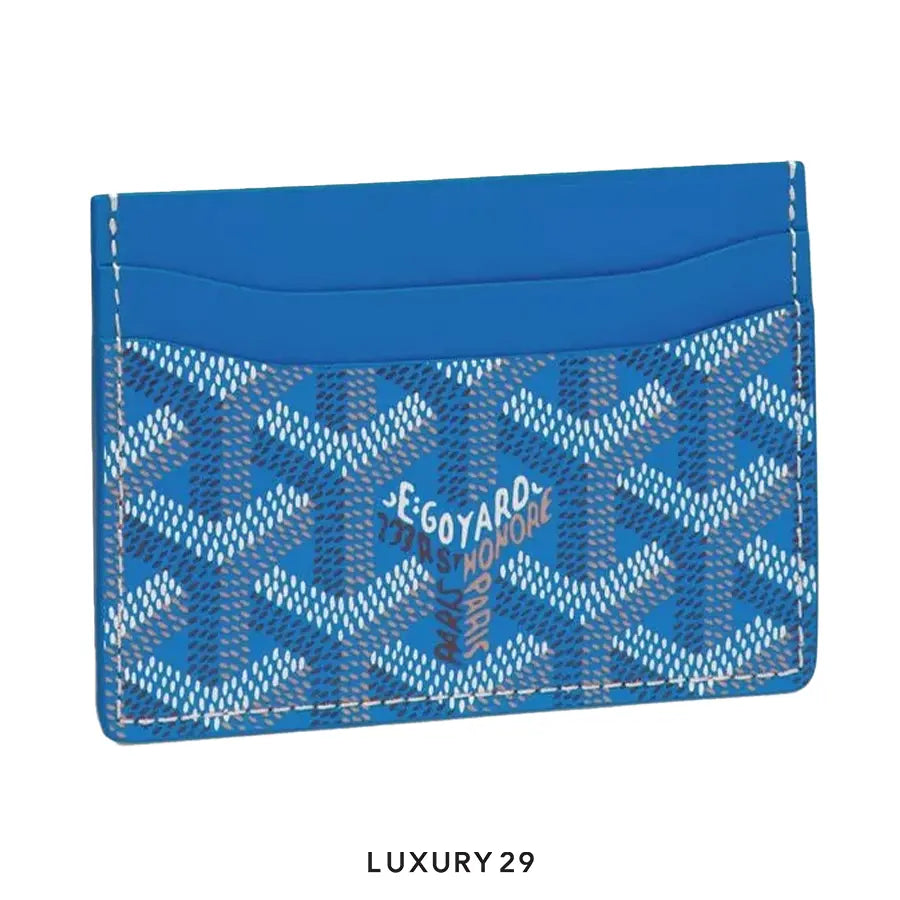 Goyard Saint-Sulpice Card Wallet Sky Blue