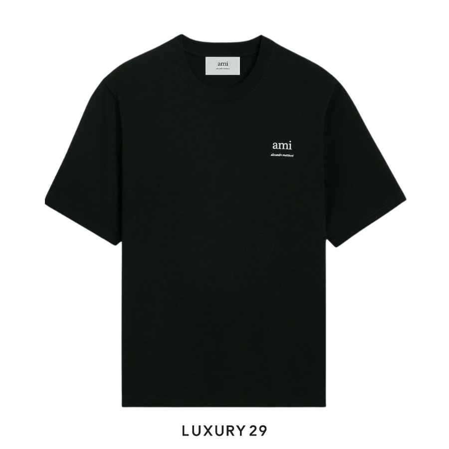 AMI ALEXANDRE MATTIUSSI T-SHIRT BLACK