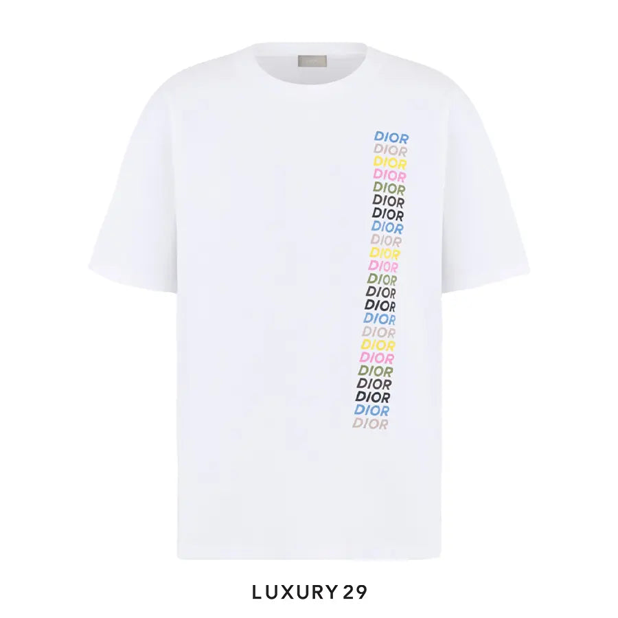 Dior Relaxed-Fit T-Shirt White Slub Organic Cotton Jersey White