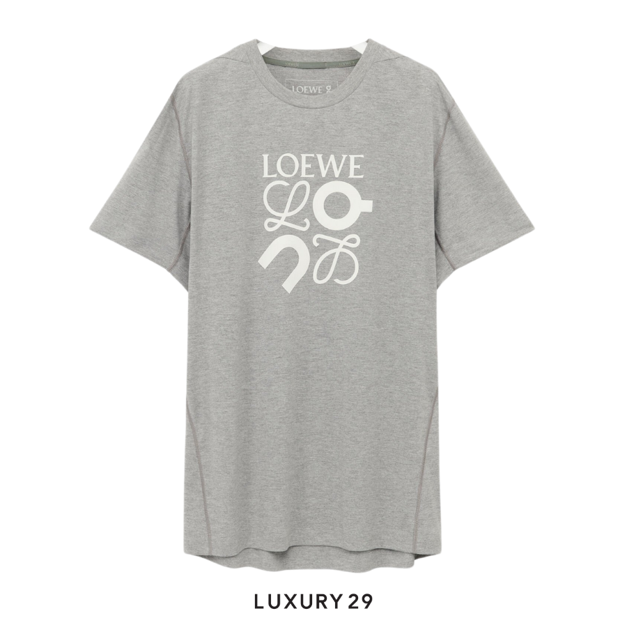 On x Loewe Active T-shirt in technical jersey Grey Melange