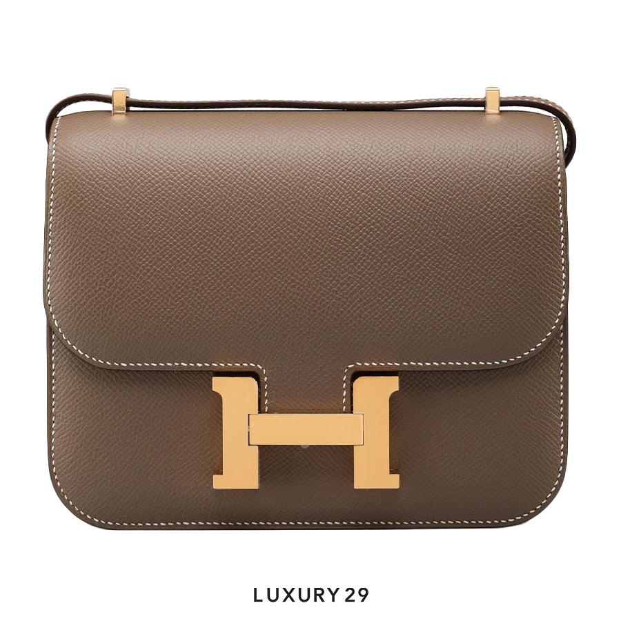 Hermes SAC Constance III Mini Miroir Veau Epsom 18 Etoupe HERMES Luxury29