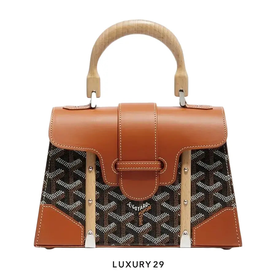 Goyard Saigon Structure Mini Bag Black & Tan