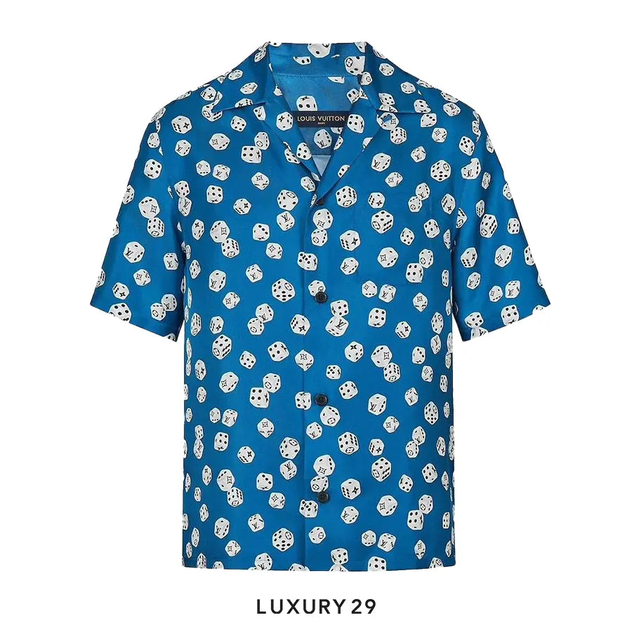 Louis Vuitton LV Dice Blue Button Up Shirt