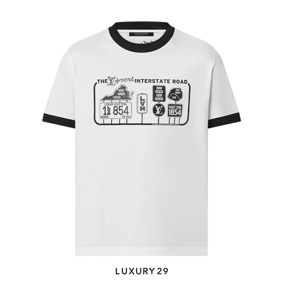 Louis Vuitton LV Embellished Cotton T-Shirt
