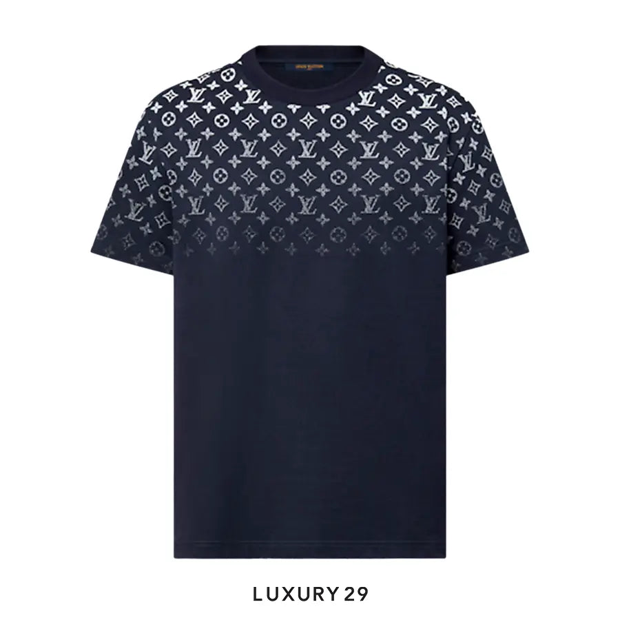 Louis Vuitton LV Gradient Cotton T-Shirt Navy Blue