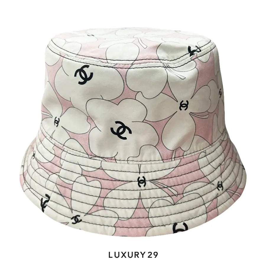 Chanel Bucket Hat Flower Pink