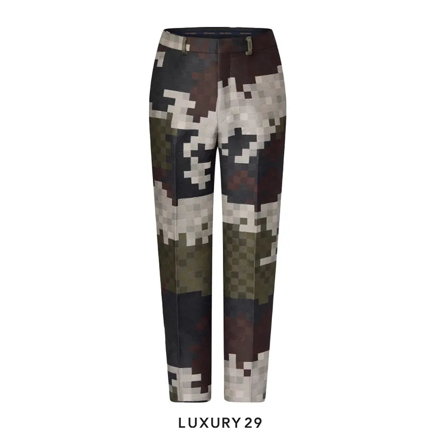 Louis Vuitton LV Tailored Cotton Damier Cigarette Trousers