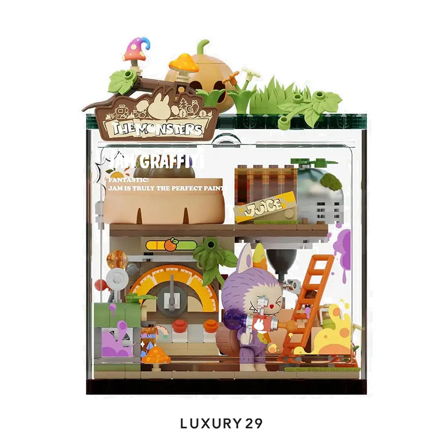 POP MART THE MONSTERS Forest Secret Base Series Blocks-Jam Graffiti