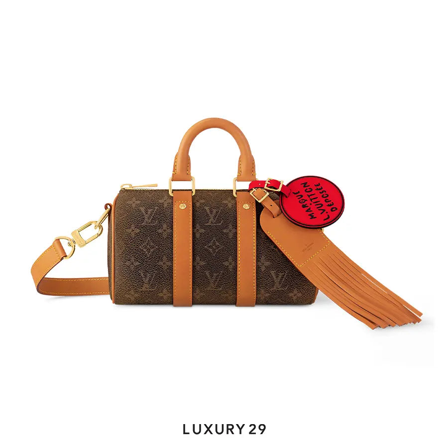 Louis Vuitton LV Keepall Bandouliere 25 Monogram Dust Coated Canvas