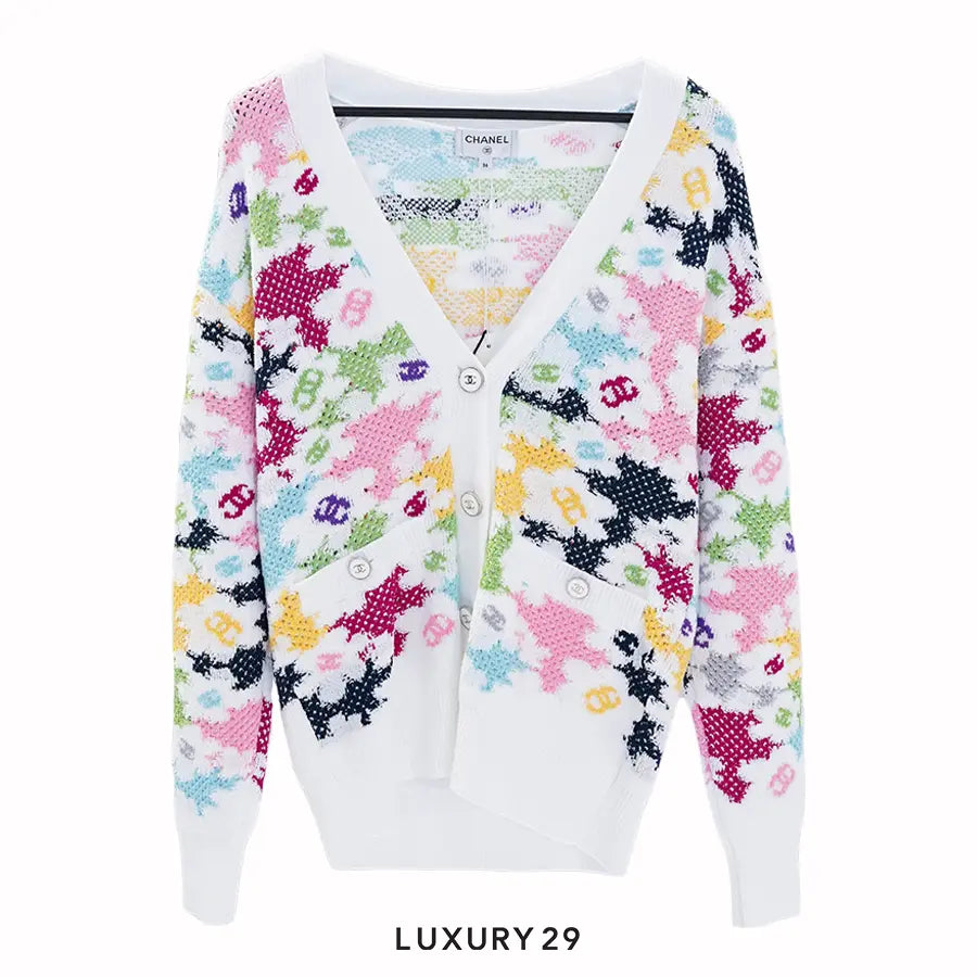 Chanel Flower Patterns Casual Style Rib Street Style Party Style